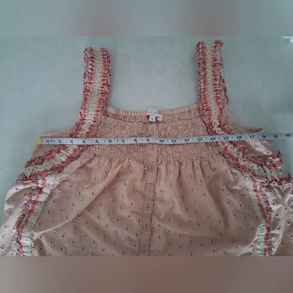 House Of Harlow 1960/ Peach Sleeveless Babydoll Top/ Cotton/ Size US M - Picture 14 of 14